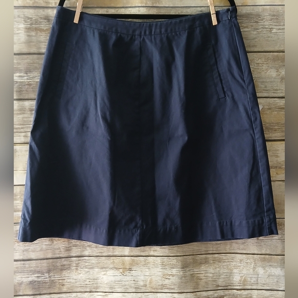 Boden Navy A-Line Skirt - Picture 1 of 8